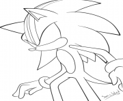 super sonic 124 dessin à colorier