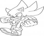 super sonic 22 dessin à colorier