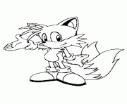 Coloriage sonic the hedgehog dessin