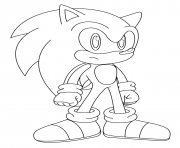 Coloriage classic Sonic Sega dessin