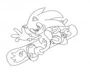 Coloriage knuckles the echidna red fur dessin