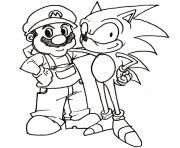 Coloriage sonic 182 dessin