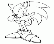 cool sonic the hedgehog dessin à colorier