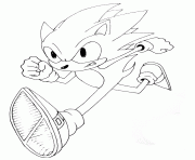 sonic 38 dessin à colorier