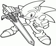 Coloriage sonic 32 dessin