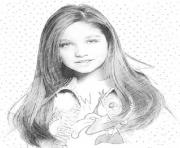 Coloriage soy luna en patin facile a colorier photo dessin