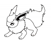 Coloriage flareon eevee