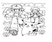 Coloriage pikachu s with ash1509 dessin