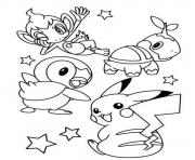 Coloriage pikachu 29 dessin