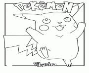 pokemon pikachu s6fdf dessin à colorier