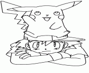 pikachu 227 dessin à colorier
