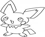 pikachu 40 dessin à colorier