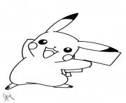 pikachu 287 dessin à colorier