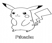 pikachu 31 dessin à colorier