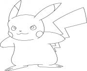 pikachu 34 dessin à colorier