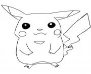 pikachu 83 dessin à colorier