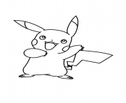 pikachu pokemon xy dessin à colorier