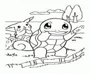 Coloriage pikachu 176 dessin