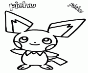 pikachu 32 dessin à colorier