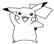 Coloriage pikachu 91 dessin