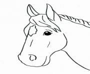 Coloriage cheval facile 46