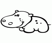 Coloriage chien facile maternelle dessin