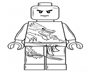 Coloriage dessin ennemis squelette Ninjago 4 dessin