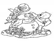 winnie the pooh disney noel 12 dessin à colorier