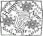 Coloriage New Year 2