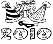 Coloriage 2022 new year doodle by supercoloring dessin