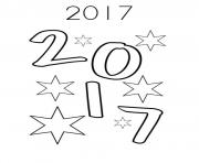 Coloriage Bonne Annee 2017