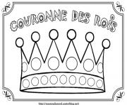 Coloriage couronne des rois enfants dessin