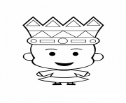 Coloriage galette des rois et la couronne 2 dessin