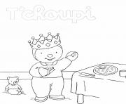 Coloriage la galette des rois pour enfants dessin