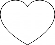 coeur amour 3 dessin à colorier