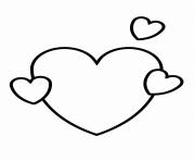 coeur saint valentin 18 dessin à colorier