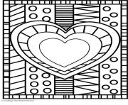 coeur saint valentin 112 dessin à colorier