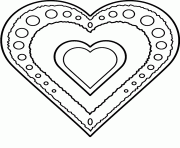 Coloriage coeur avec fleche dessin