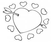 coeur amour 38 dessin à colorier
