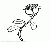 Coloriage rose coeur je taime dessin