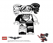 Coloriage lego catwoman batman dessin