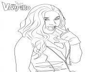 daisy obrian heroine de chica vampiro dessin à colorier