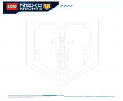 Lego Nexo Knights Shields 7 dessin à colorier