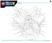 Coloriage Lego Nexo Knights LE REPAIRE VOLCANIQUE DE JESTRO 3 dessin