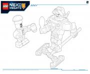 Coloriage Lego Nexo Knights LE REPAIRE VOLCANIQUE DE JESTRO 6 dessin