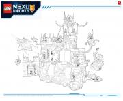 Lego Nexo Knights LE REPAIRE VOLCANIQUE DE JESTRO 1 dessin à colorier