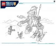 Coloriage Lego Nexo Knights LE REPAIRE VOLCANIQUE DE JESTRO 5 dessin