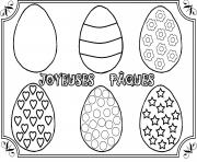 Coloriage panier de paques dessin