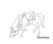 raiponce maximus cheval dessin à colorier