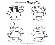 Coloriage peppa pig noel pour hiver dessin